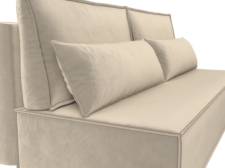 Прямой диван Фабио Лайт, Бежевый (микровельвет) в Перми - изображение 5