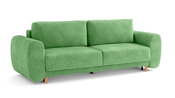 Прямой диван Фабио, велюр киото олива в Кунгуре - изображение