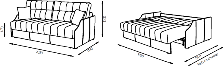 Прямой диван Камелот 2 (НПБ) в Чайковском - изображение 9
