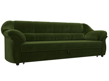 Прямой диван Карнелла, Зеленый (микровельвет) в Перми