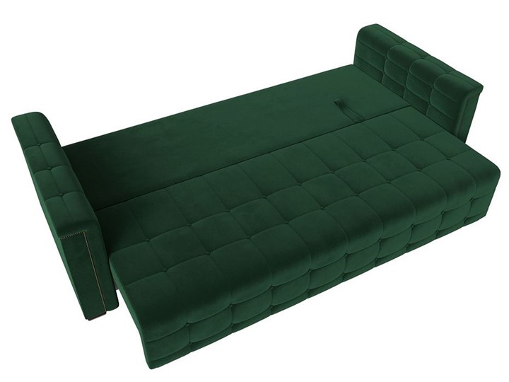 Прямой диван Лига-002 НПБ, Зеленый (велюр) в Перми - изображение 2