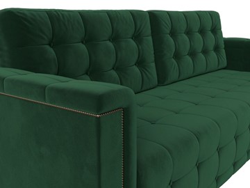 Прямой диван Лига-002 НПБ, Зеленый (велюр) в Перми - предосмотр 5