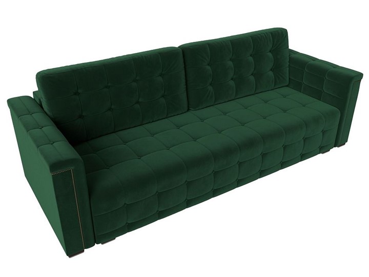 Прямой диван Лига-002 НПБ, Зеленый (велюр) в Перми - изображение 6