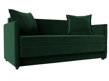 Прямой диван Лига-011, Зеленый (велюр) в Перми