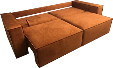 Прямой диван Лофт БЛ2-БП2 (Ремни/Еврокнижка) в Перми - предосмотр 3
