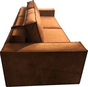 Прямой диван Лофт БЛ2-БП2 (Ремни/Еврокнижка) в Перми - предосмотр 4