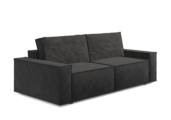 Прямой диван Loft, Микровелюр серый в Перми - изображение