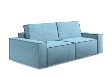 Прямой диван Loft, Рогожка голубой в Перми