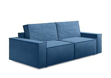 Прямой диван Loft, Рогожка синий в Перми