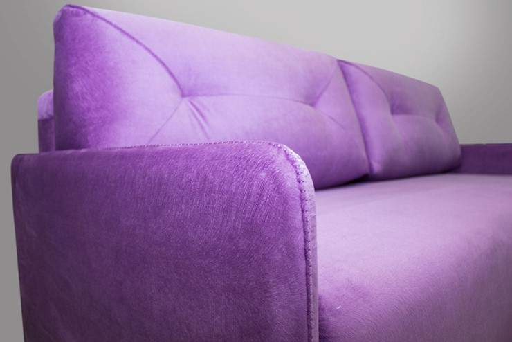 Прямой диван фиолетовый  Лондон 2120х1120 в Чайковском - изображение 4