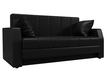Прямой диван Малютка, Черный (Экокожа) в Перми - предосмотр