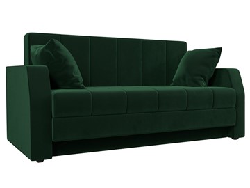 Прямой диван Малютка, Зеленый (велюр) в Перми