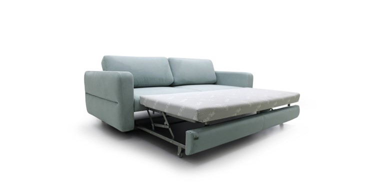 Прямой диван Марко ППУ дельфин  215х123 м6,1+м10,1+м6,1 узкие подлокотники в Перми - изображение 2