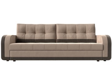 Прямой диван Марсель, Бежевый/коричневый (велюр) в Перми - предосмотр 6