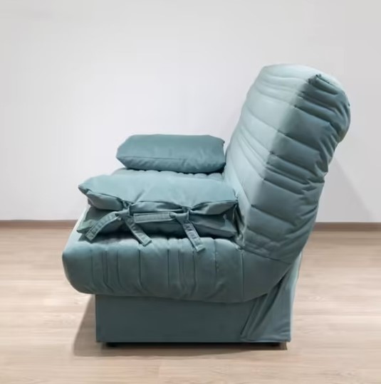 Прямой диван Матильда new, new newtone aqua blue в Перми - изображение 4