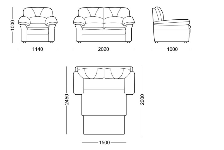 Прямой диван Моника люкс в Перми - изображение 7