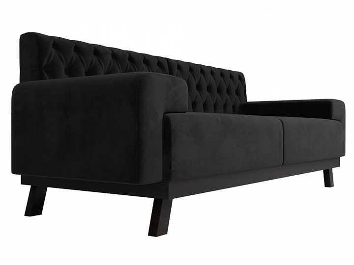 Прямой диван Мюнхен Люкс, Черный (Велюр) в Перми - изображение 2