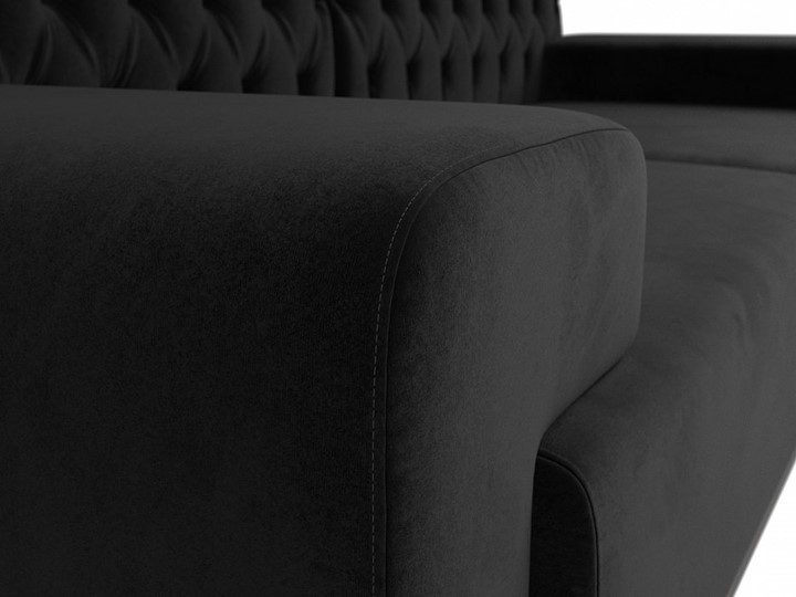 Прямой диван Мюнхен Люкс, Черный (Велюр) в Перми - изображение 3