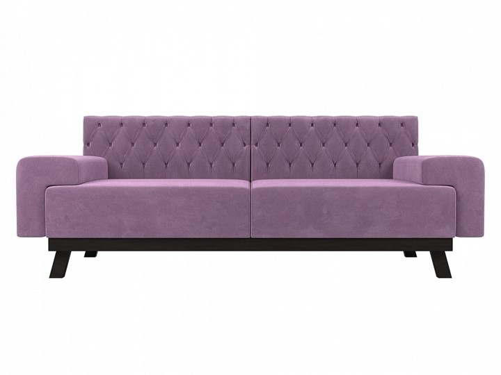 Прямой диван Мюнхен Люкс, Сиреневый (Микровельвет) в Перми - изображение 1