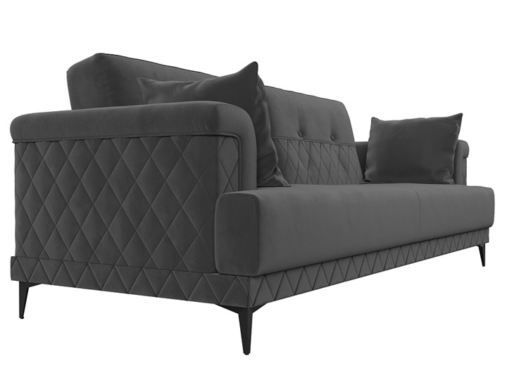 Прямой диван Орлеан, Серый (велюр) в Перми - изображение 5