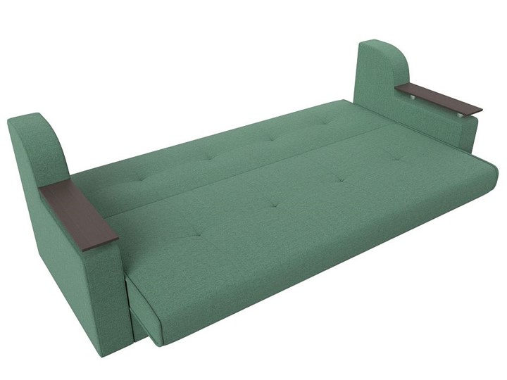 Прямой диван Сенатор книжка, Амур зеленый (Рогожка) в Перми - изображение 1