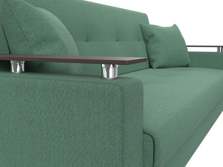 Прямой диван Сенатор книжка, Амур зеленый (Рогожка) в Перми - изображение 4