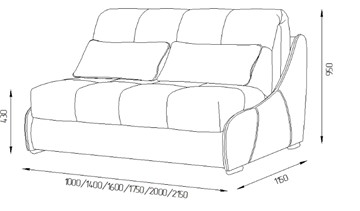 Прямой диван Токио 130 (ППУ) в Перми - предосмотр 11