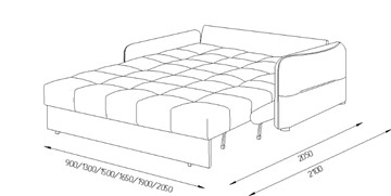 Прямой диван Токио 2 165 (НПБ) в Чайковском - предосмотр 5