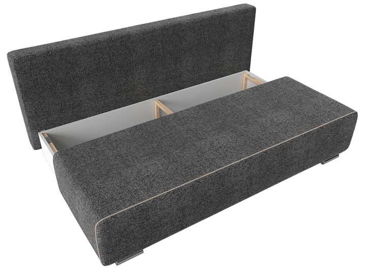 Прямой диван Уно, Серый/Бежевый (рогожка) в Перми - изображение 5