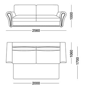 Прямой диван Виктория 3 подушки в Перми - предосмотр 4