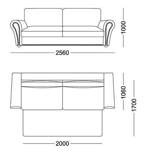 Прямой диван Виктория 3 подушки в Перми - изображение 4
