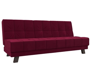 Прямой диван Винсент, Бордовый (микровельвет) в Перми - предосмотр