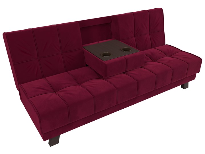 Прямой диван Винсент, Бордовый (микровельвет) в Перми - изображение 7