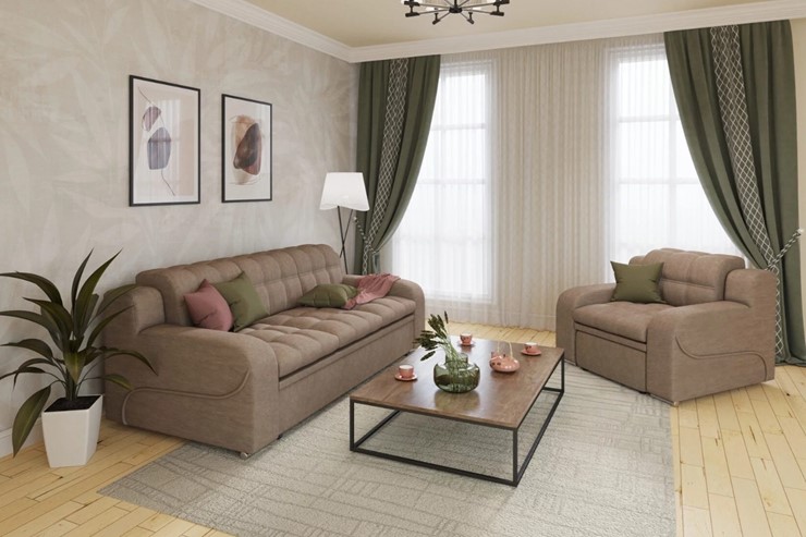 Прямой диван Жемчуг 2 БД в Перми - изображение 5
