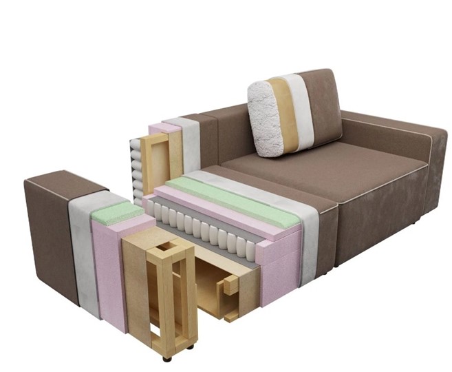 Прямой диван Пегас 1 БД в Березниках - изображение 3