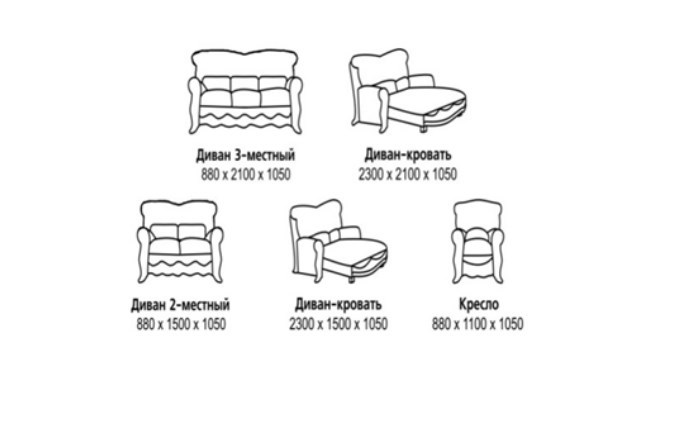 Малый диван Барокко 2, ДМ2 в Перми - изображение 4