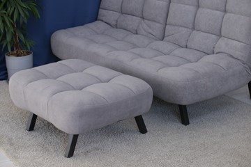 Комплект мебели Абри цвет серый диван + пуф опора металл в Березниках