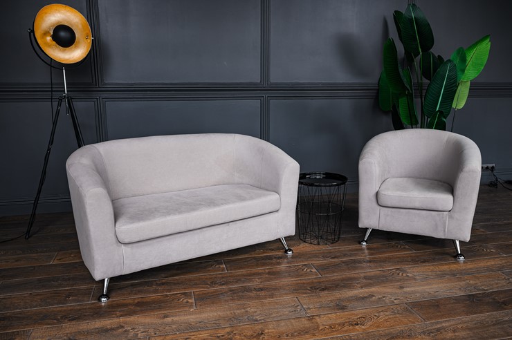 Комплект мебели Брамс  цвет бежевый диван 2Д + кресло в Перми - изображение 1