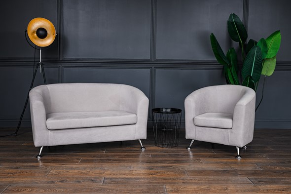 Комплект мебели Брамс  цвет бежевый диван 2Д + кресло в Перми - изображение