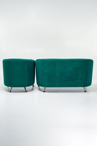 Комплект мебели Брамс  цвет изумрудный диван 2Д + кресло в Перми - предосмотр 2