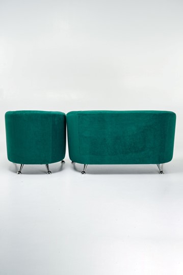 Комплект мебели Брамс  цвет изумрудный диван 2Д + кресло в Перми - изображение 2