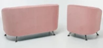 Комплект мебели Брамс  цвет розовый диван 2Д + кресло в Перми - изображение 4