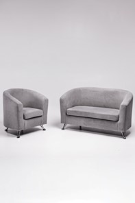 Комплект мебели Брамс  цвет серый диван 2Д + кресло в Перми - предосмотр 1