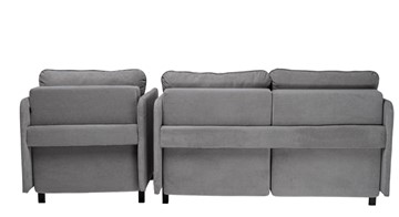 Комплект мебели диван + кресло-кровать Бэст серый в Перми - предосмотр 2