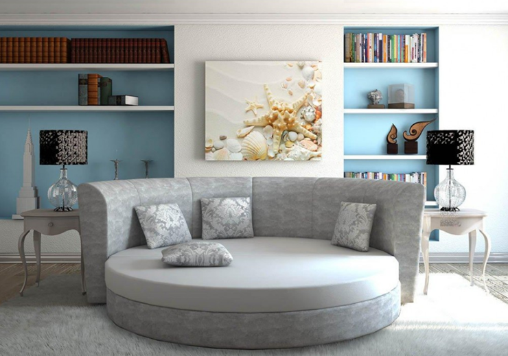 Круглый диван-кровать Смайл в Соликамске - изображение 5