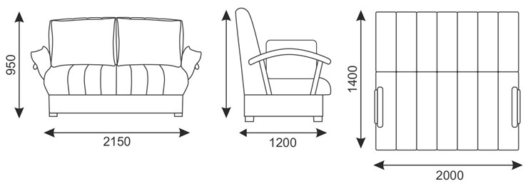 Прямой диван Челси 2 БД (Боннель) в Чайковском - изображение 10