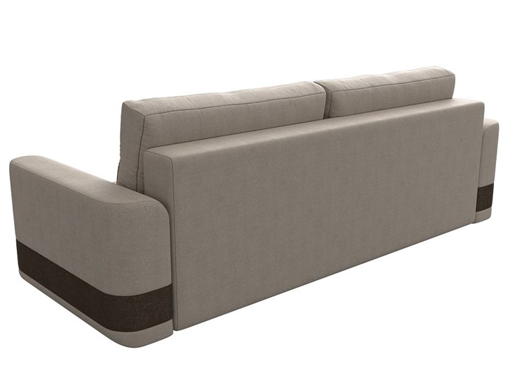 Прямой диван Честер, Бежевый/коричневый (рогожка) в Перми - изображение 5
