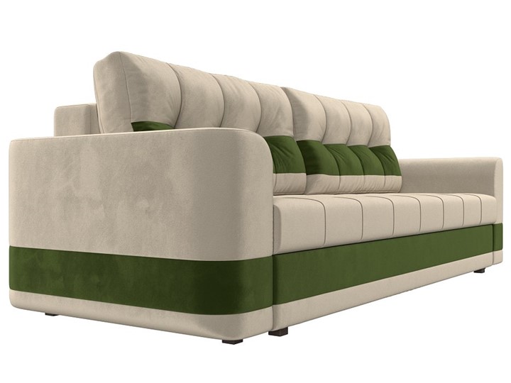 Прямой диван Честер, Бежевый/зеленый (вельвет) в Перми - изображение 2