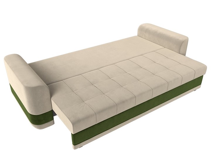 Прямой диван Честер, Бежевый/зеленый (вельвет) в Перми - изображение 6