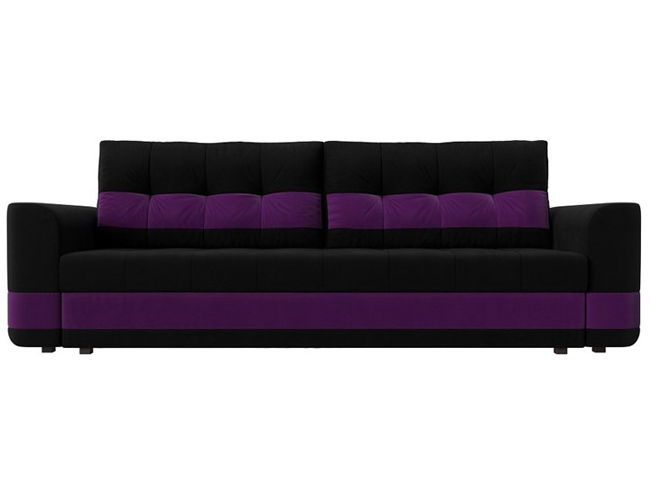 Диван прямой Честер, Черный/фиолетовый (вельвет) в Перми - изображение 1